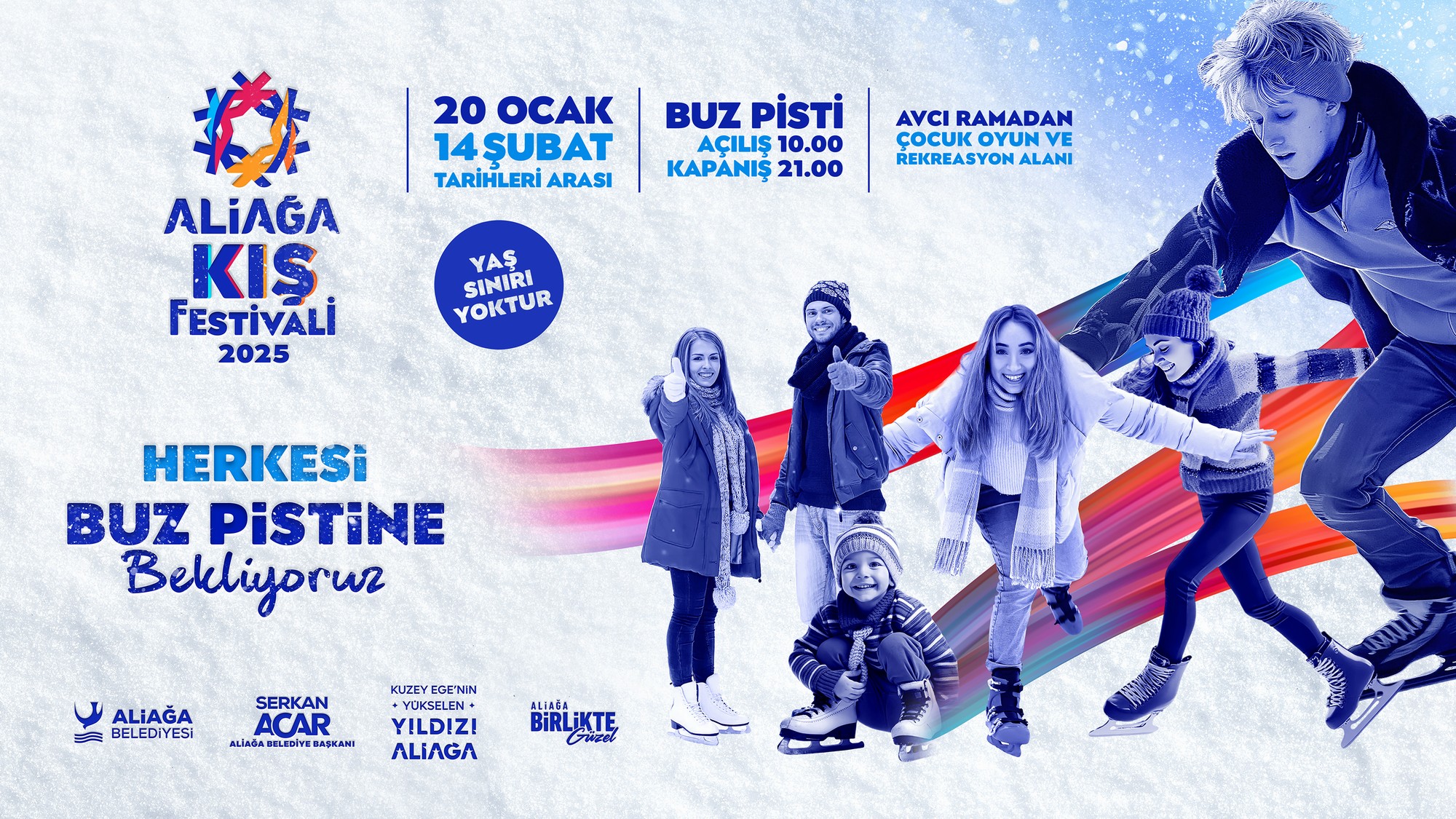 Aliağa’da Ücretsiz Buz Pateni Keyfi Başlıyor
