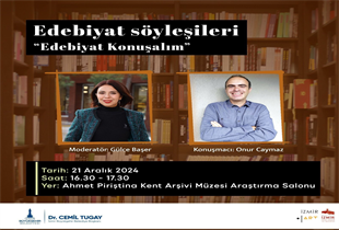 Edebiyat Söyleşileri’nde yılın son konuğu Onur Caymaz