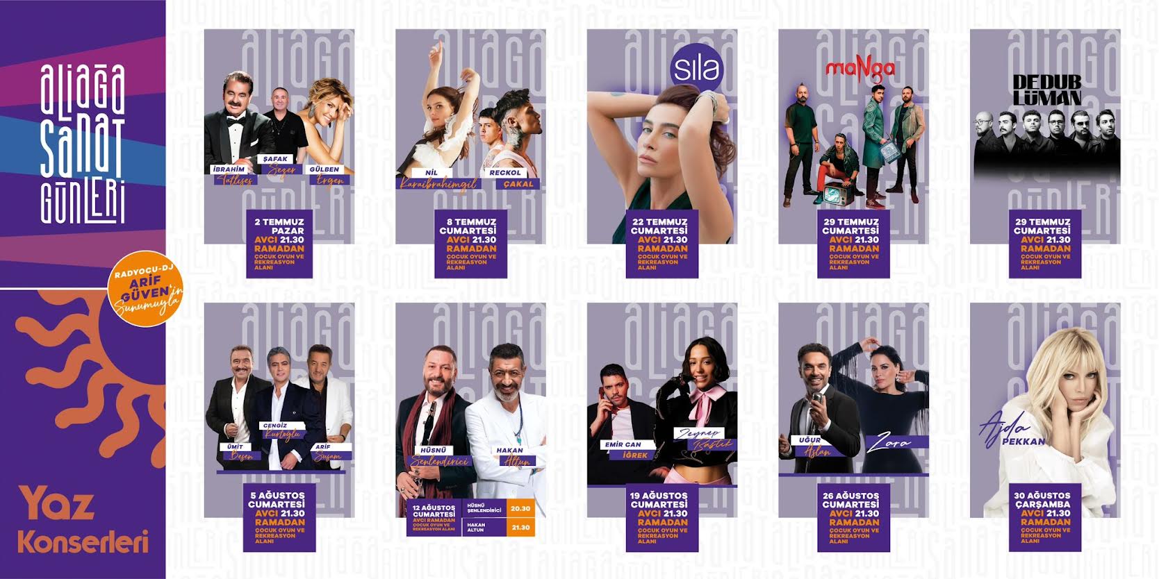 Yaz Konserlerinde Aliağa’ya Yıldız Yağacak