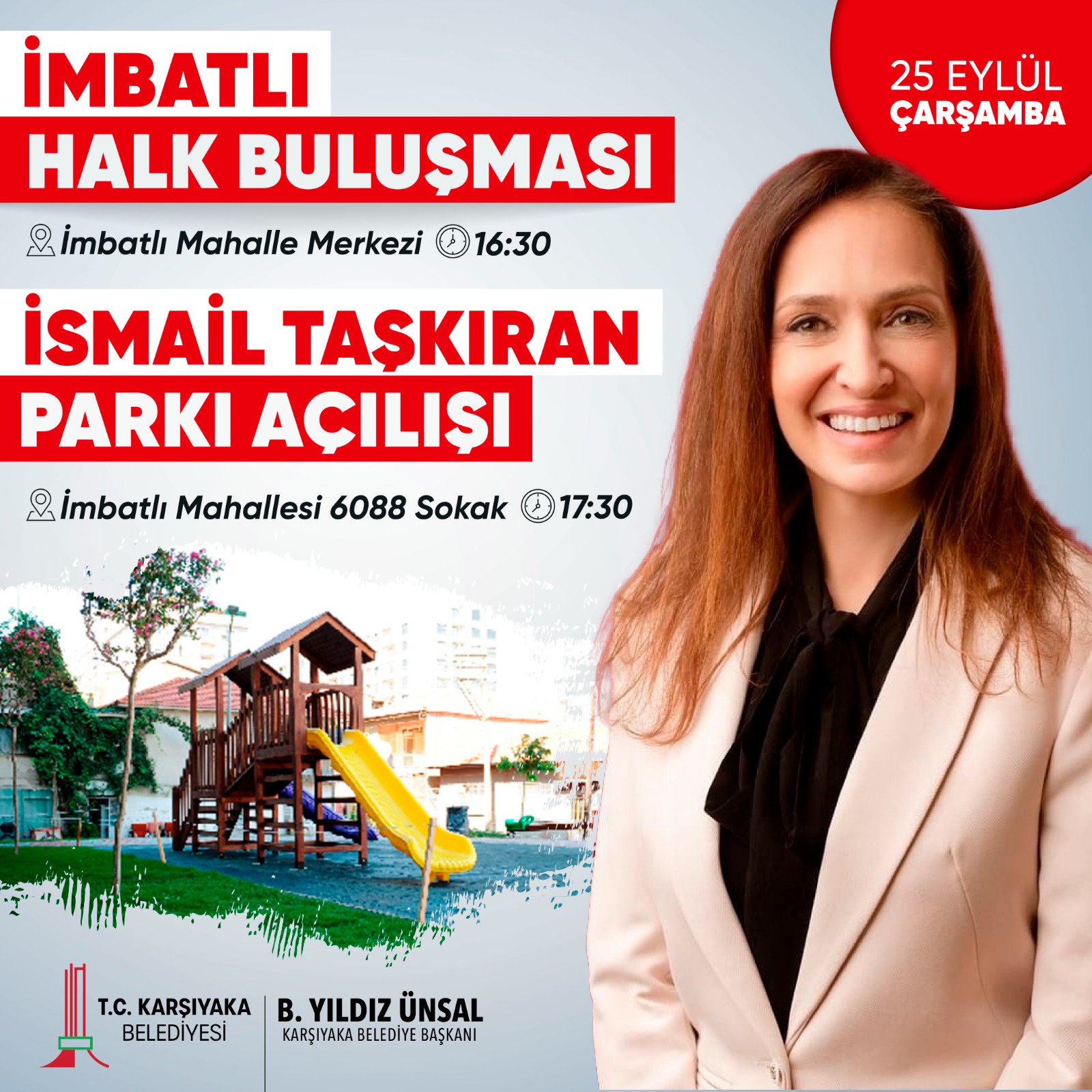 Karşıyaka Belediyesi, İsmail Taşkıran Parkı’nı açıyor