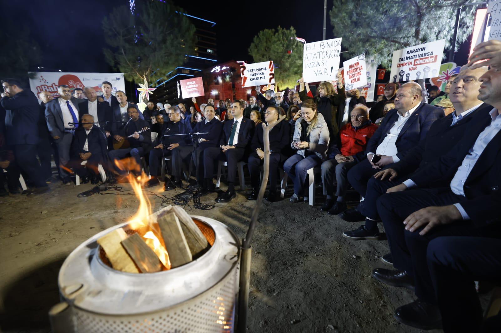 Meslek Fabrikası önünde “Ata Mirası” nöbeti sürüyor