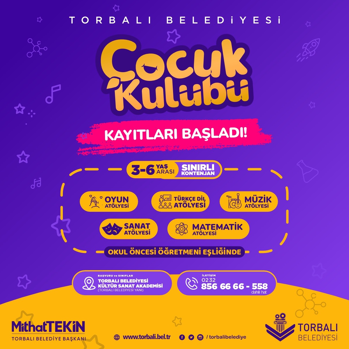 Çocuk Kulübü için kayıtlar başladı