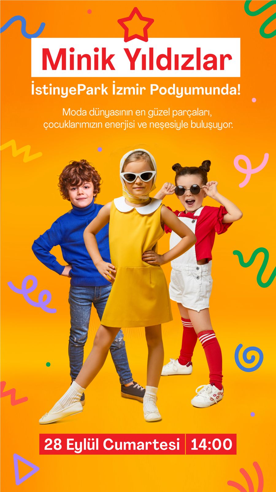 Minik yıldızlar İstinyePark İzmir’de podyuma çıkacak   