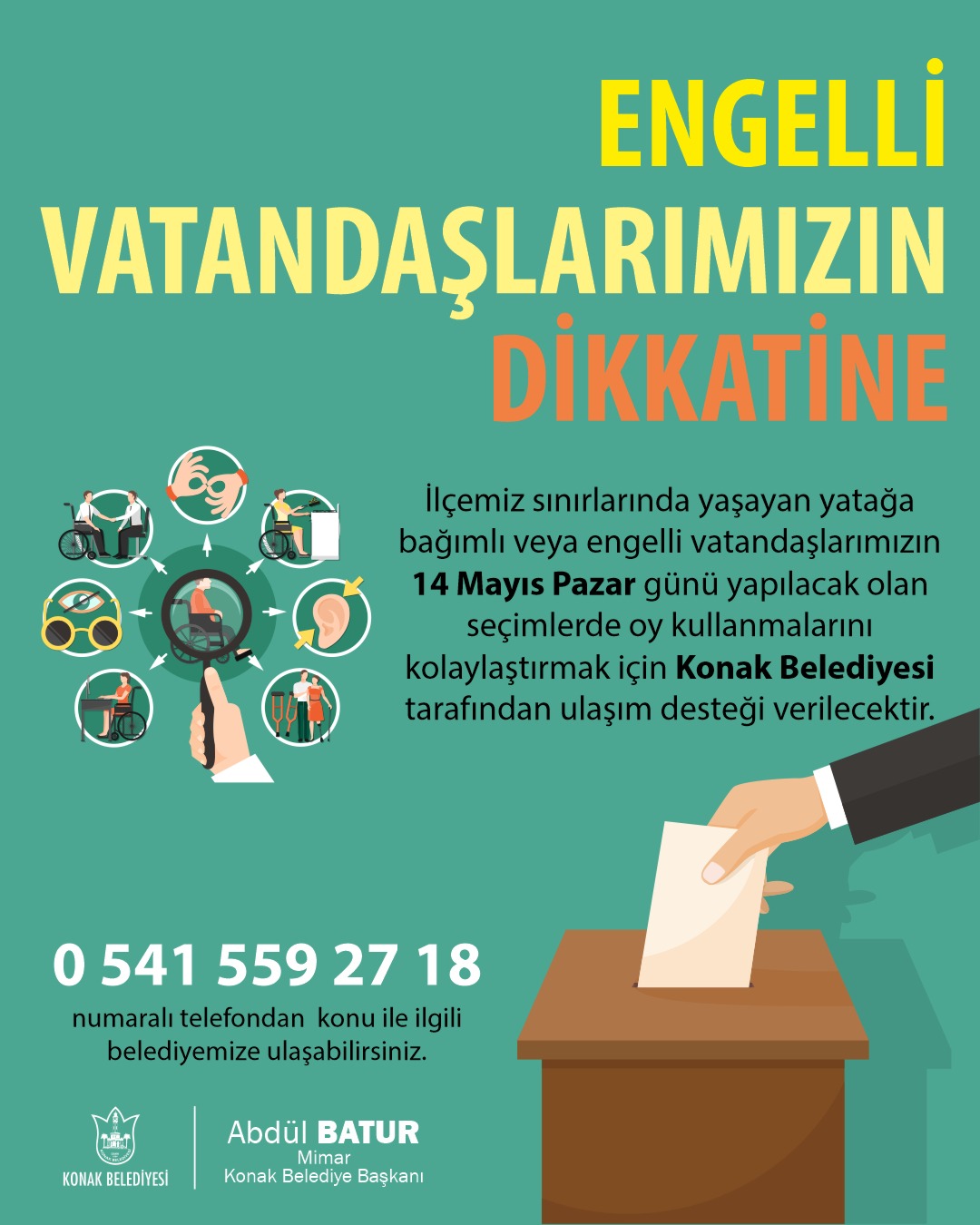 Konak’ta sandık yolunda engel yok