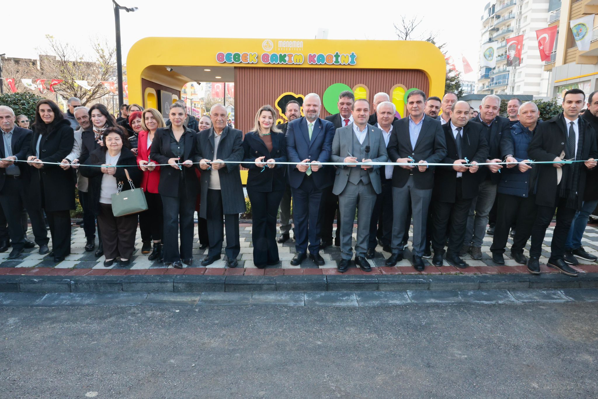 Menemen’de Bebek Bakım Kabinleri törenle hizmete açıldı