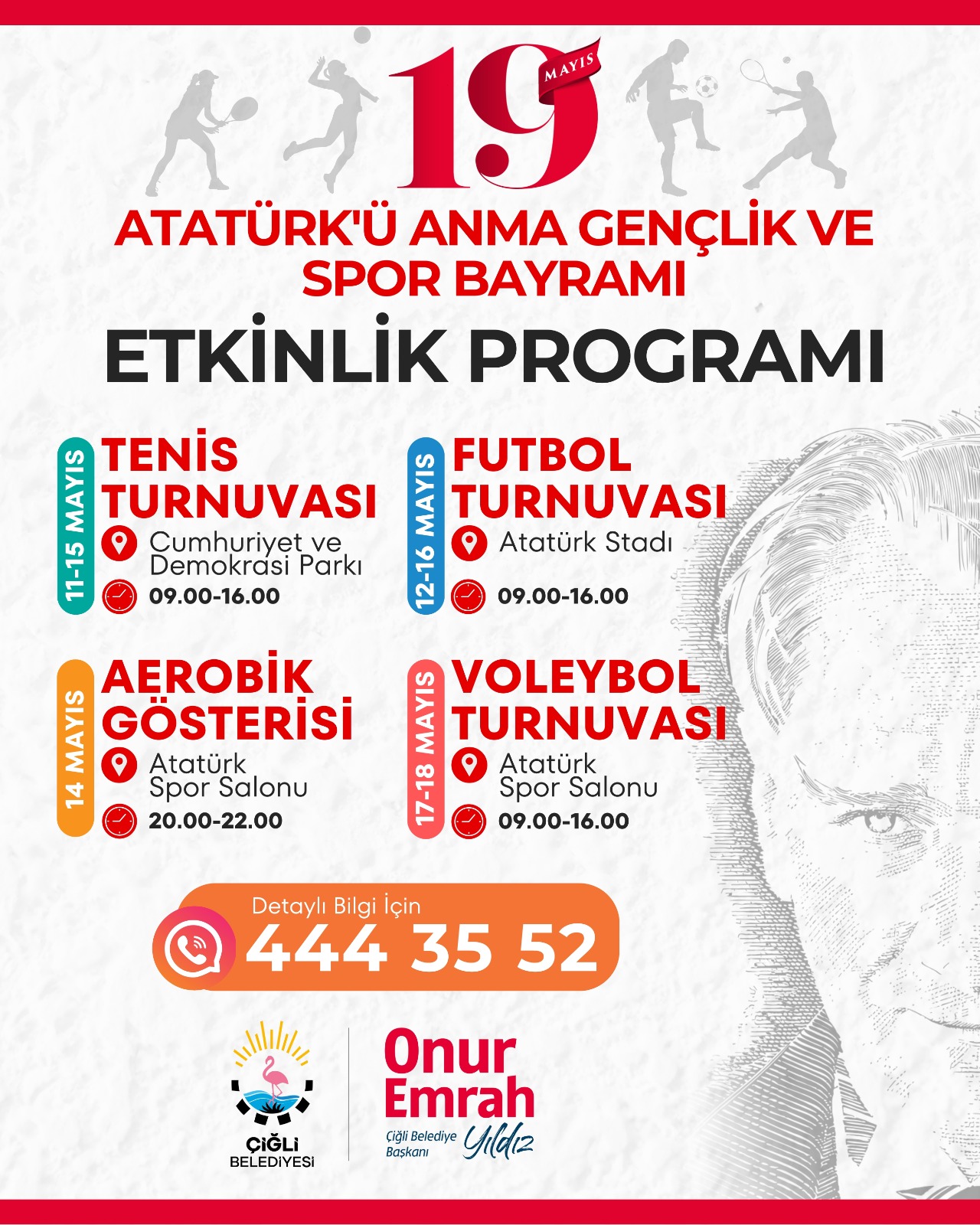 Çiğli’de 19 Mayıs coşkusu başlıyor