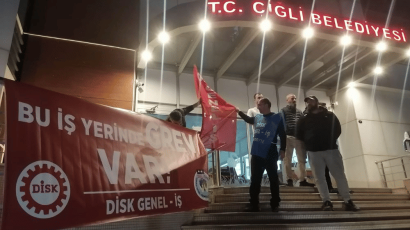 Çiğli'de Belediye İşçisi Grevde…