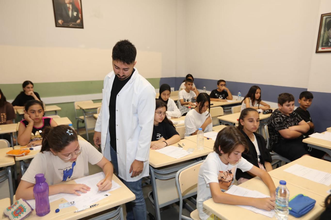 Bayraklılı öğrencilerin sınav heyecanı